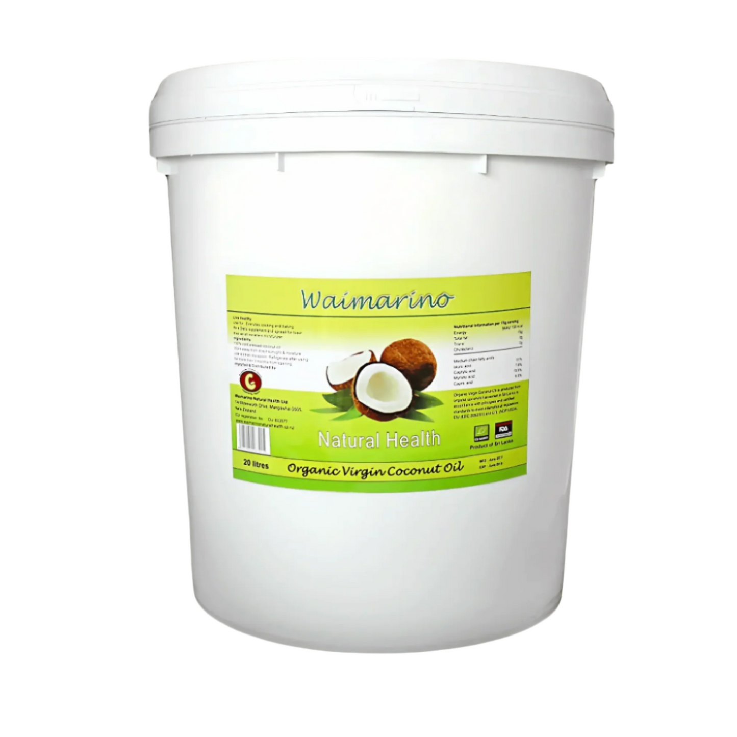 Waimarino Organic Virgin Coconut Oil - 20L