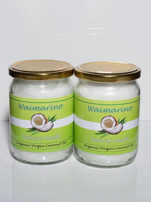 Waimarino Certified Organic Virgin Coconut oil 500mls twin pack.